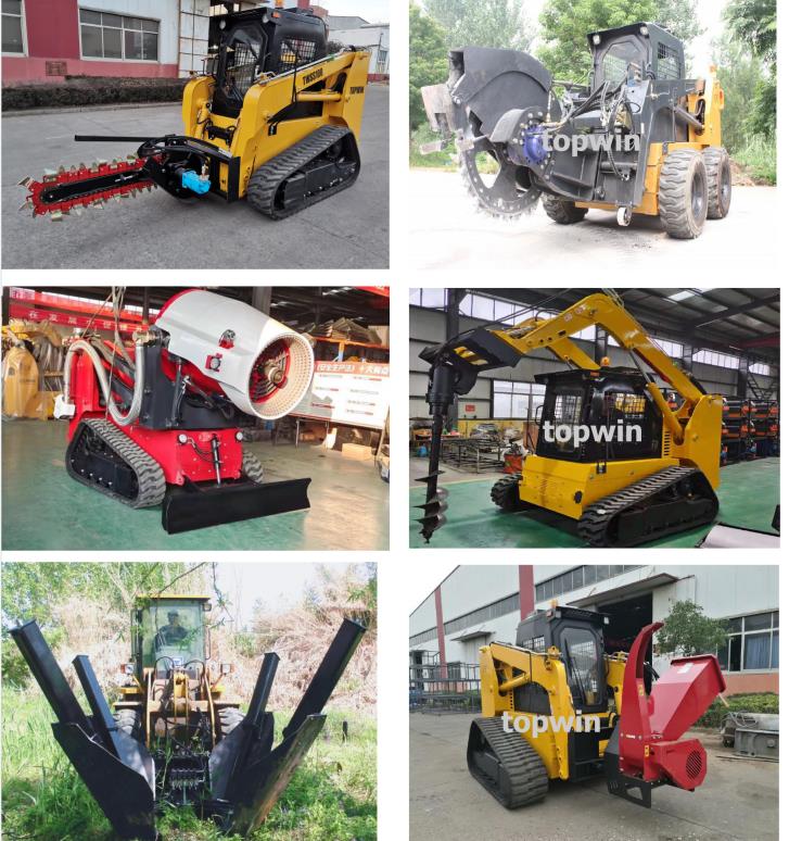 مقصورة جرافة انزلاقية التوجيه Skid Steer Loader Cabin